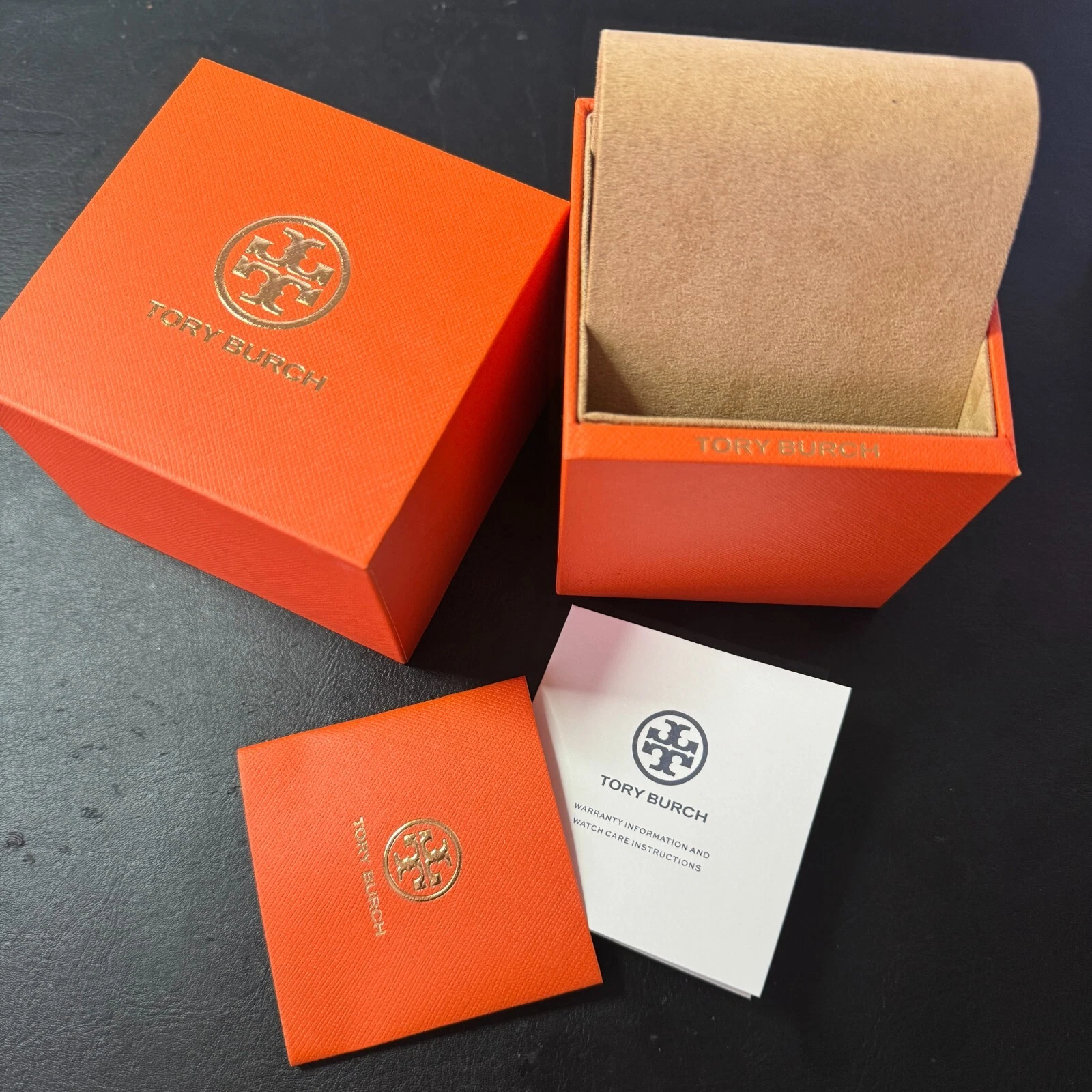 OROLOGIO DA POLSO DONNA NUOVO CON ETICHETTE TORY BURCH TBW5411 GEMINI tutto placcato oro