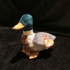 TY Beanie Babies Original Jake The Mallard Duck 4/18/1997 Tush Error Tag 1998