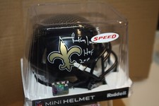 NEW ORLEANS SAINTS RICKEY JACKSON SIGNED RIDDELL ALT MINI HELMET HOF 2010 BAS