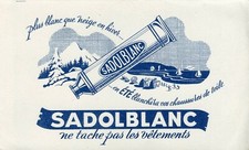 BUVARD / PUBLICITAIRE / SADOBLANC NE TACHE PAS LES VETEMENTS