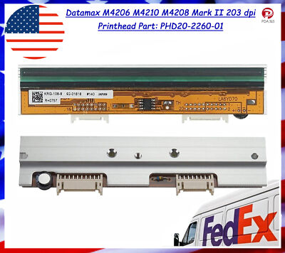 Datamax M4206 M4210 M4208 Mark II 203 dpi Printhead Part: PHD20-2260-01