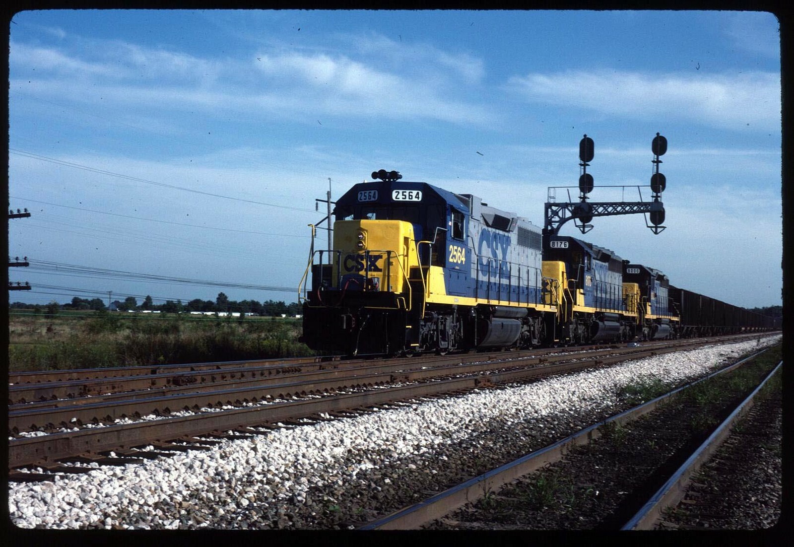 Original Rail Slide - CSXT 2564+ Toledo OH 9-1992 Coal Train | eBay