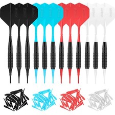 Cyeelife 12PCS Soft tip Darts with Moulded Flights Extra Plastic tip For Darts