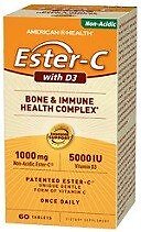 American Health Products Ester-C 1000 мг с D3 5000 МЕ 60 таблеток