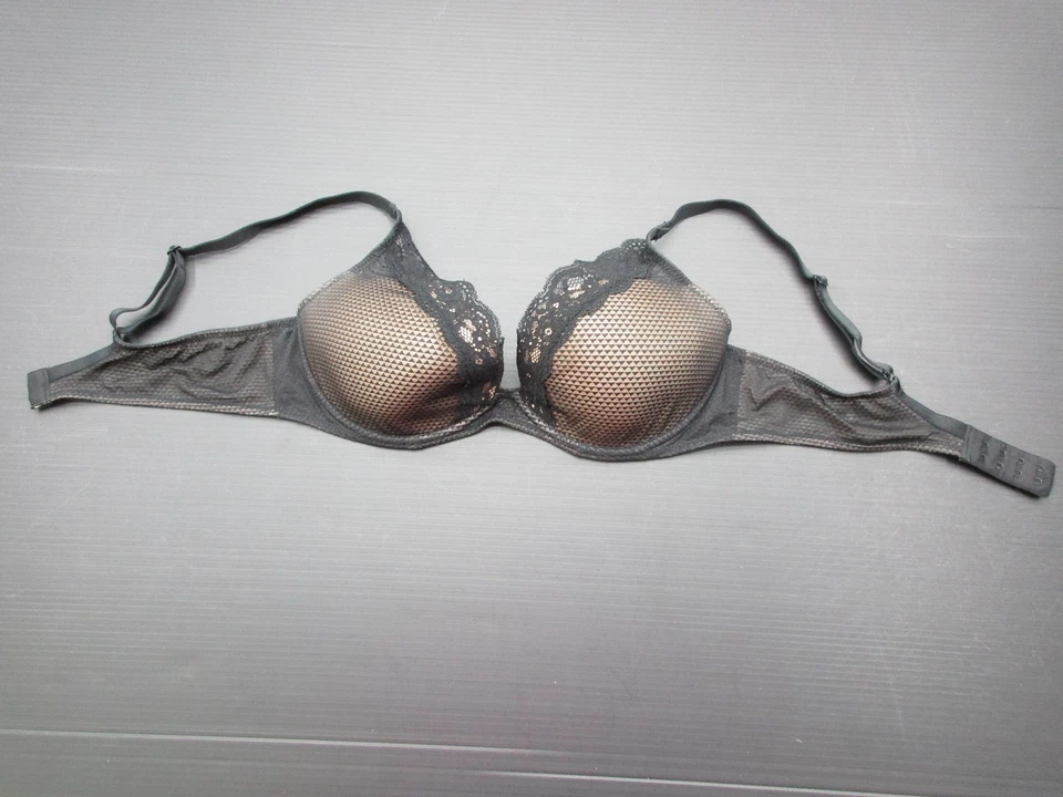 Sujetador Passionata Talla 36C Mujer Negro Damis Acolchado Encaje Con Aros Cierre Trasero 1D Foto 3 de 4