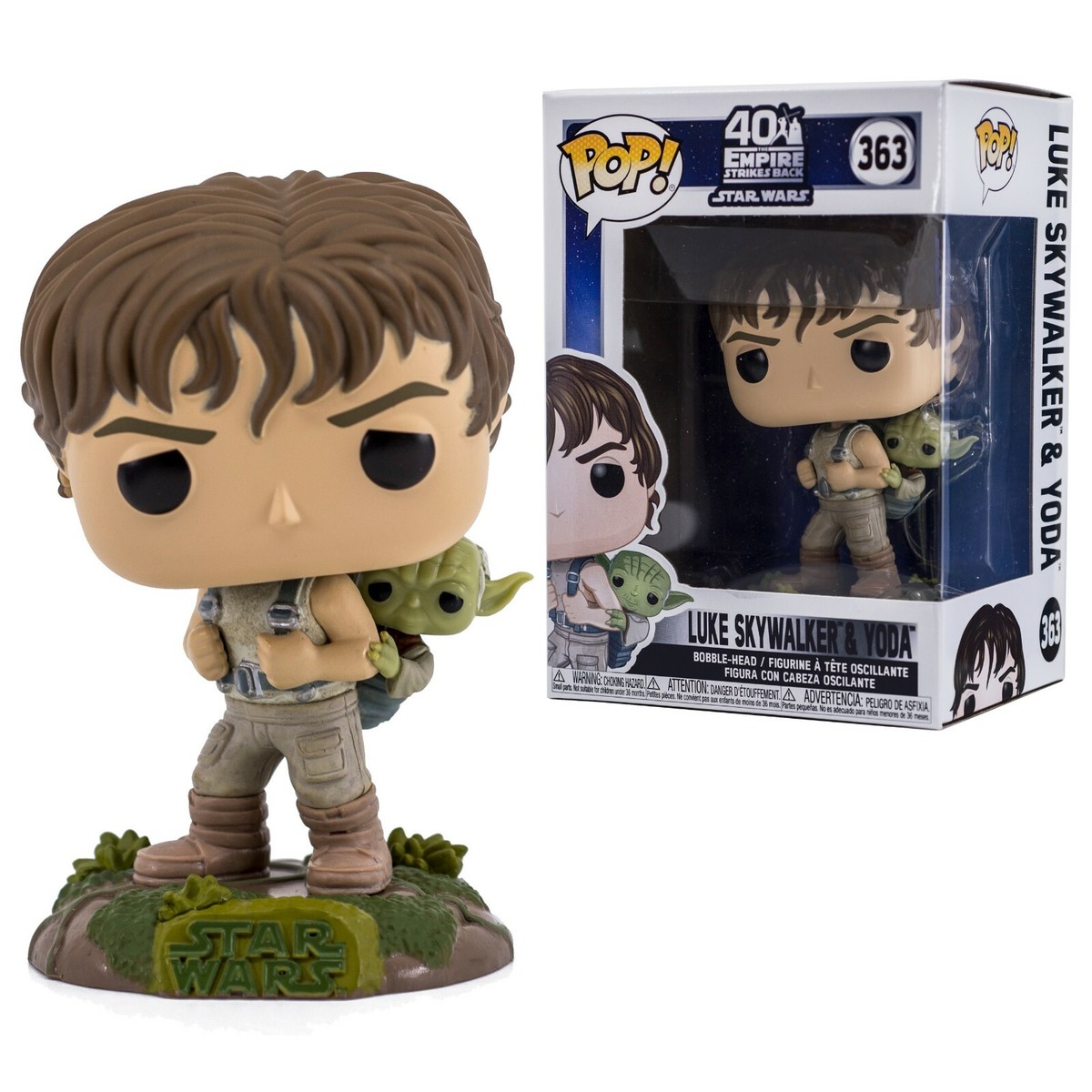 Training Luke Skywalker & Yoda Funko Pop #363 Star Wars Bobble