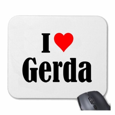 MOUSEPAD Mauspad I Love Gerda Ich Liebe Gerda