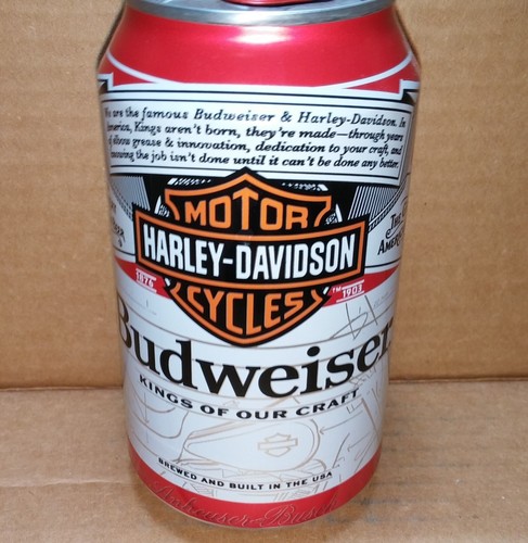 Harley-Davidson Budweiser 12oz Bierdose Anheuser-Busch Company 2023 leer
