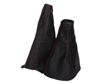 Gear Handbrake Gaiter For Vauxhall Opel Tigra B TwinTop 04-09 Red Stitching