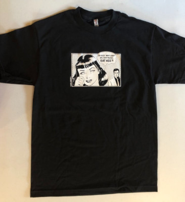 New Lurkers 3 Boyfriend T Shirt Black Size XL 2016 NYC Skateboarding
