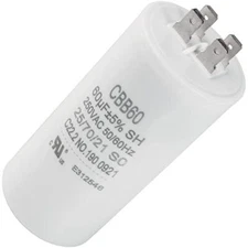 60uf CBB60 250 Volt Dual Round Capacitor Replacement Part by  - Exact Fit for 