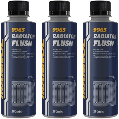 3x 250mL MANNOL KÜHLERREINIGER KÜHLSYSTEMREINIGER RADIATOR FLUSH KÜHLERADDITIV