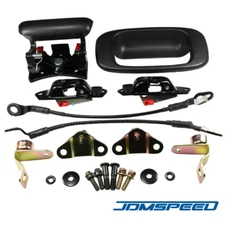 Rear Tailgate Latch Lock Handle Bezel Cable Kits for Chevy Avalanche Silverado