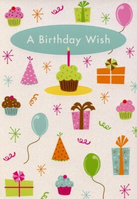 A Birthday Wish - General Birthday Greeting Card - 01220-1