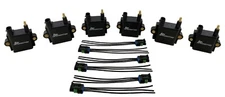 6 Pack Inductive Ignition Coils "Dumb" Type 41kV for Custom Tune N54 N55 Turbo