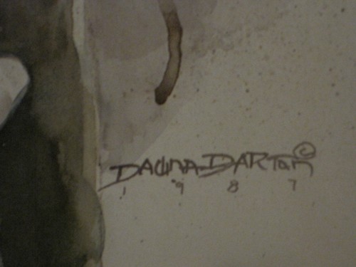 Dalina Darton '87 Due cappelli e sedia incorniciati, stampa opaca e firmata - Foto 3 di 4