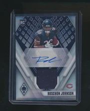 ROSCHON JOHNSON 2023 PANINI PHOENIX RC JERSEY AUTO 119/299 #RAJ-RJ
