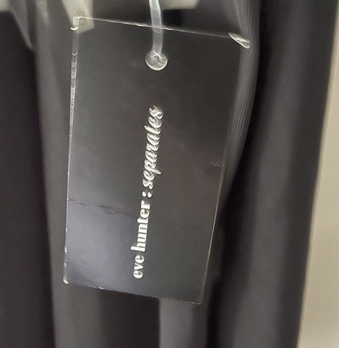 Eve Hunter Sheer Drape Cardigan Jacket Event Black Size 16 New With Tags - Picture 6 of 7