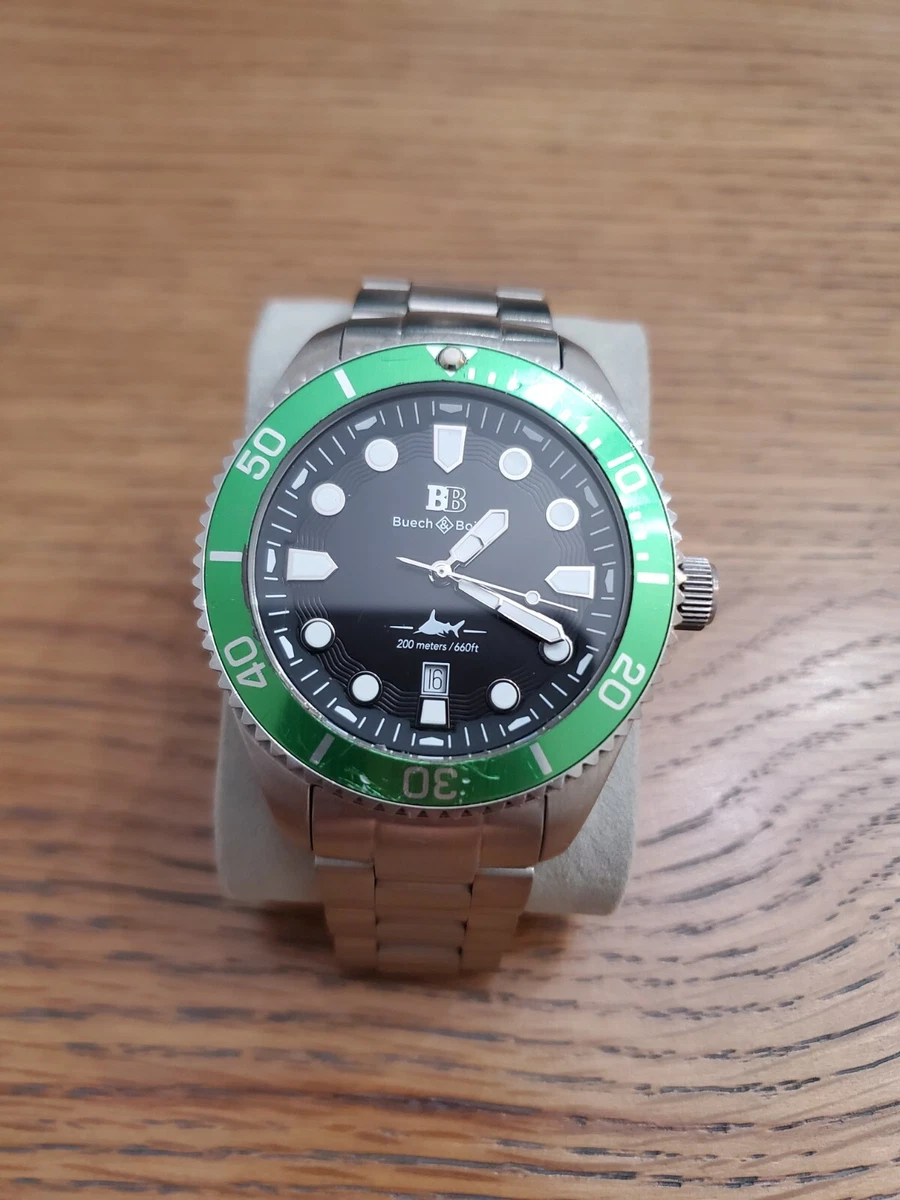 Buech & boilat thresher men's swiss diver watch hot sale