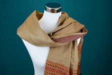 TIBET Baumwollmix-Schal in feinem Muster, Decke, Stola, Yoga, Schultertuch 408