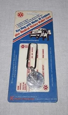 VINTAGE MEDICAL MEDIC ID KEYCHAIN AND MEDICAL HISTORY WALLET CARD SEALED