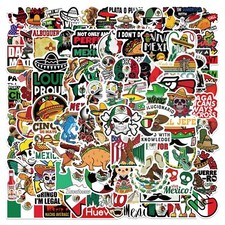 98 Pcs Mexican Stickers Mexico Flag Hispanic Latino Pride Sticker Funny Joke