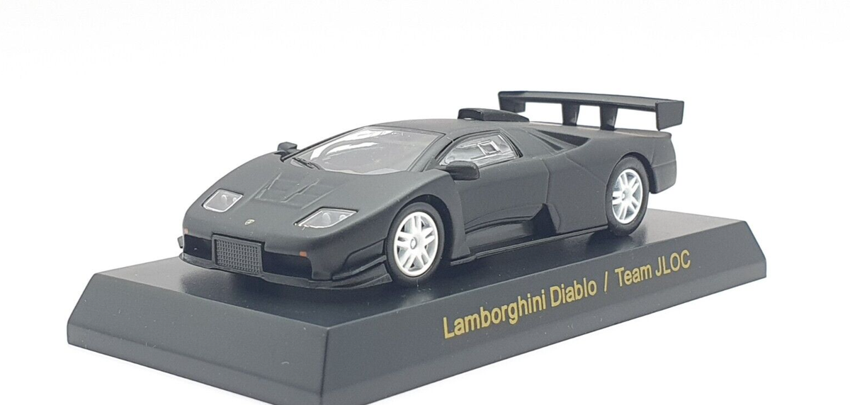 Lamborghini Diablo ／ Team JLOC ミニカー 1/64 Kyosho LAMBORGHINI DIABLO TEAM JLOC BLACK diecast car model