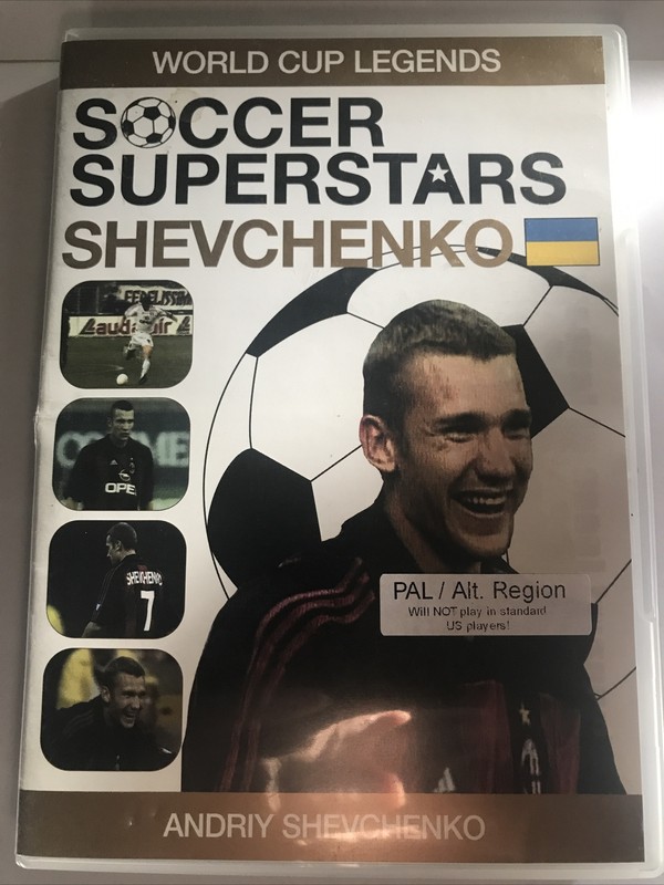 Soccer Superstars: World Cup Legends - Andriy Shevchenko DVD Region 2 PAL rare !