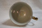 Vintage Lusterware Yellow and White Footed Teacup and Saucer — photo 8