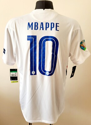 Maillot Equipe De France Mbappé #10 Euro 2021 - Nike Blanc Extérieur - Taille XL