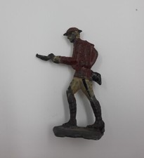 Vintage Lead Soldier Red Coat Great Britian Semi Flat early 1900s