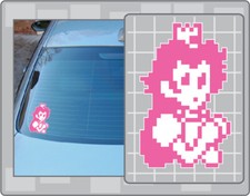 PRINCESS PEACH Sprite Vinyl Decal 4 Car Window Super Mario Bros. Sticker