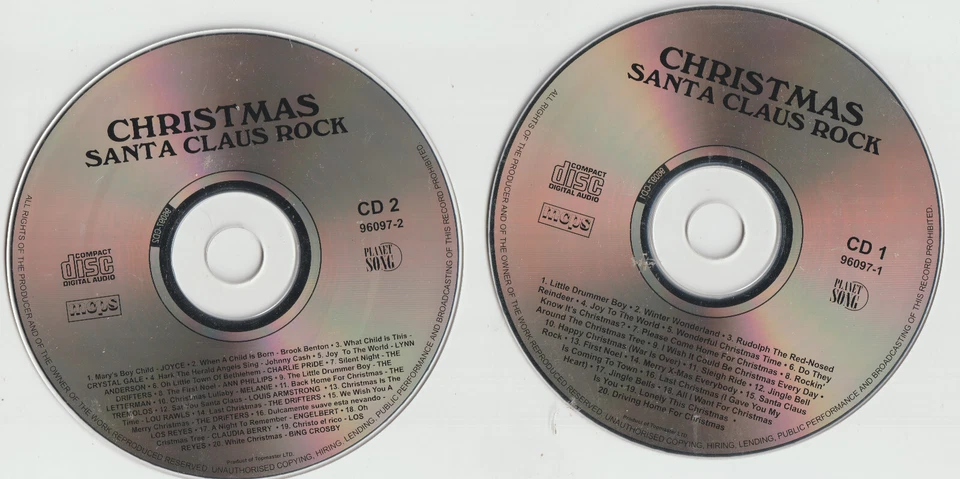 Christmas Santa Claus Rock Santa's Rockin' Snowmen, Joyce, Brook Benton.. [2 CD] - Bild 2 von 2