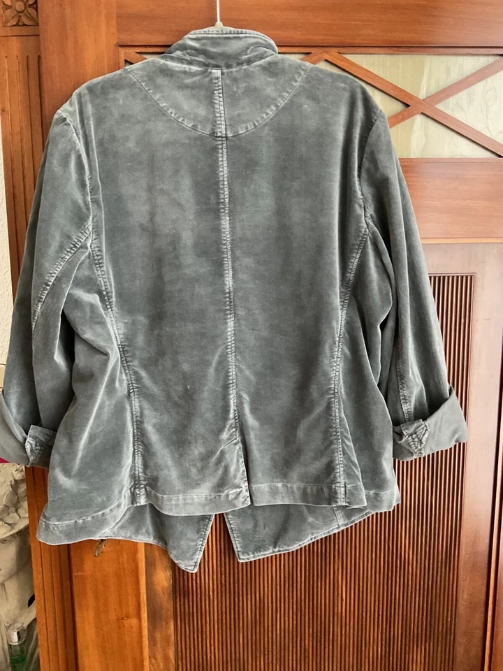 Cooler  Damencordblazer von OSKA mit  "washed" - Effekt in schwarz-grau - Bild 4 von 4