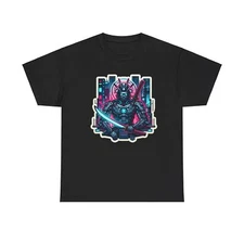 Unisex Adult T Shirt Futuristic Cybernetically Enhanced Samurai Warrior Graphic