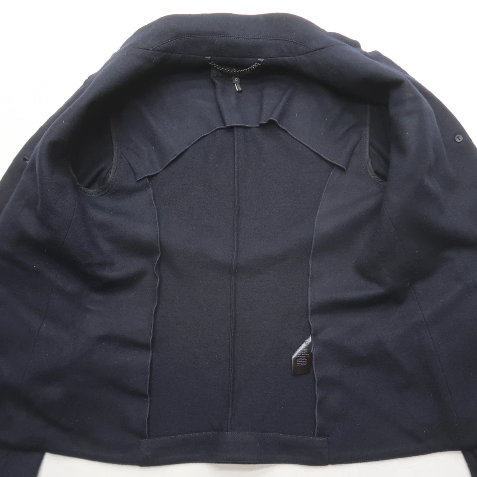 Blazer Rag & Bone Slade en Azul Oscuro Talla 0 Lana Botón Frontal Chaqueta Hecha en EE. UU. Foto 4 de 4