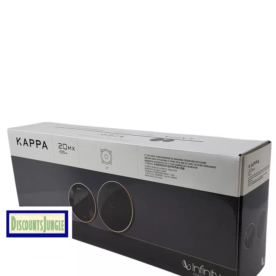Altavoces Infinity KAPPA 20MX 130W RMS 2" Componente de Rango Medio Coche 203s Foto 3 de 4
