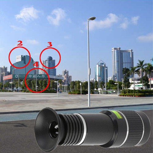 20X Adjustable Universal Telephoto Lens External Phone Camera Spotting Scope e - Zdjęcie 10 z 12
