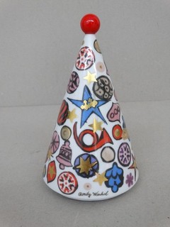 Rosenthal Spieluhr Jingle Bells Dekorentwurf Andy Warhol Höhe 16 cm
