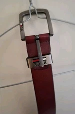 DKGK 100% Genuine Leather Brown Belt $4 EXPRESS Accessory Silver Buckle Hardware