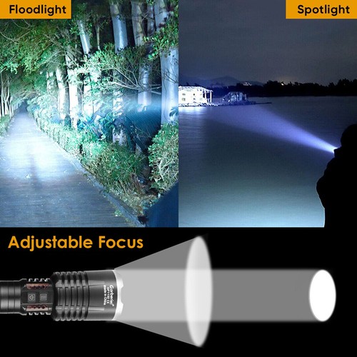 Linterna LED Super Brillante 9900000Lúmenes XHP120 Recargable Luz Alta Potente - Imagen 7 de 17