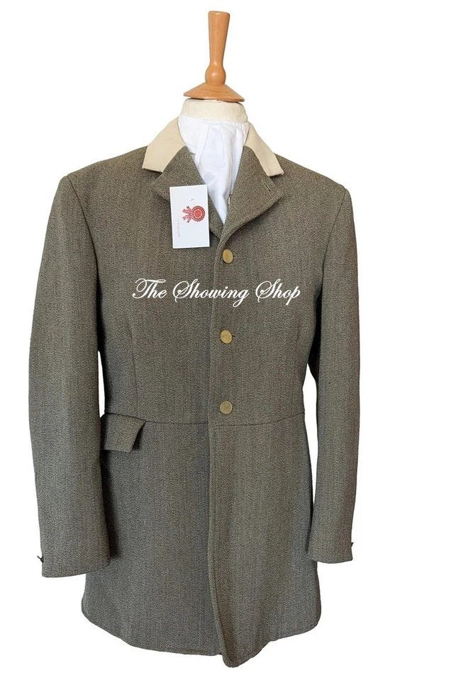 ABRIGO INMACULADO DE CAZA DE TWEED PARA HOMBRE MEARS A MEDIDA TALLA 44 - Imagen 1 de 4