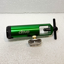 Drive Medical Green Oxygen Regulator 3000 PSI w/ Gauge  Adjustable Valve
