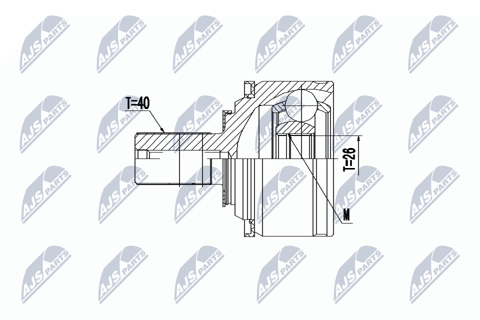 Wheel Side NTY OE NPZ-VV-021 Joint Kit, drive shaft for VOLVO