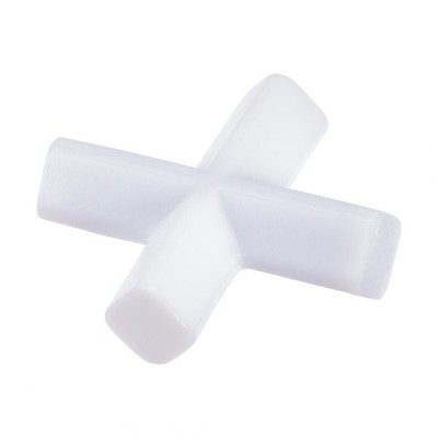 Magnetic Stir Bar Rod 35mm(1.38'') Cross Shape PTFE Coating White