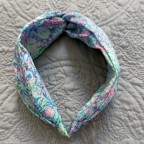 LILLY PULITZER Twisted Headband Surf Blue Soleil It On Me Muster - Bild 2 von 7