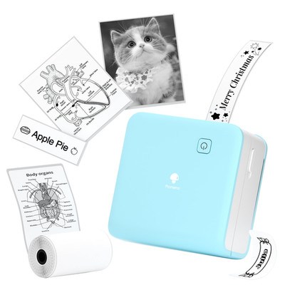 Phomemo Mini Sticker Printer- Print Pod 300Dpi M02 Pro Mini Maker Pocket