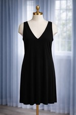 Lauren Ralph Lauren Little Black Dress Midi Fit & Flare A Line Timeless Size M