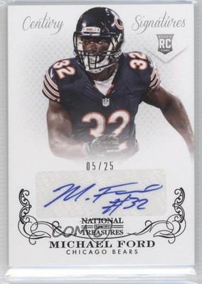 2013 National Treasures Century Black 5/25 Michael Ford #313 Rookie Auto RC 0f8