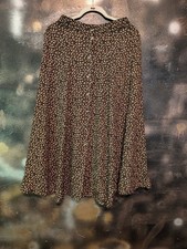 Daisy Ind Vintage Floral Midi Skirt Boho Cottagecore Whimsy Fairy Size 10